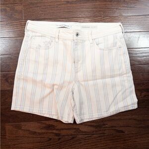 Anthropologie Pilcro Striped Boyfriend Shorts Size 30 Coastal Beach Cottagecore